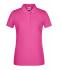 Femme Polo basique pour femmes Rose-vif 8478