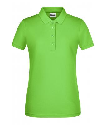 Femme Polo basique pour femmes Vert-citron 8478