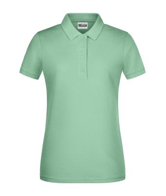 Femme Polo basique pour femmes Vert-jade 8478