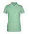 Femme Polo basique pour femmes Vert-jade 8478