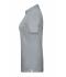 Femme Polo femme bio décontracté Gris-chiné 8478