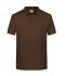 Men Men's Basic Polo Brown 8479