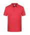 Herren Men's Basic Polo Carmine-red-melange 8479