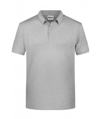 Homme Polo basique pour hommes Gris-chiné 8479