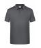 Homme Polo basique pour hommes Noir-chiné 8479