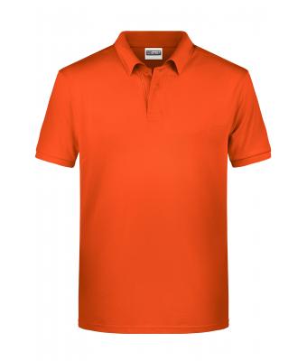 Homme Polo basique pour hommes Orange-foncé 8479
