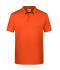 Homme Polo basique pour hommes Orange-foncé 8479