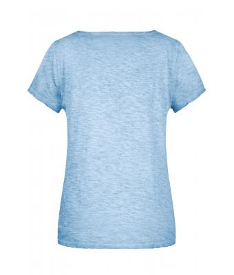 Dames Ladies' Slub-T Hemels-blauw 8480
