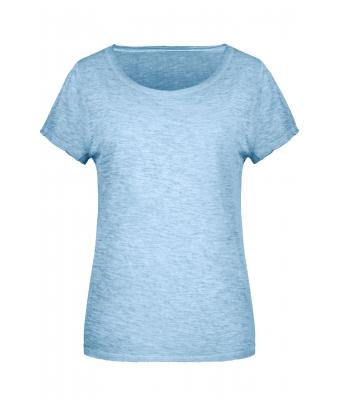 Dames Ladies' Slub-T Hemels-blauw 8480