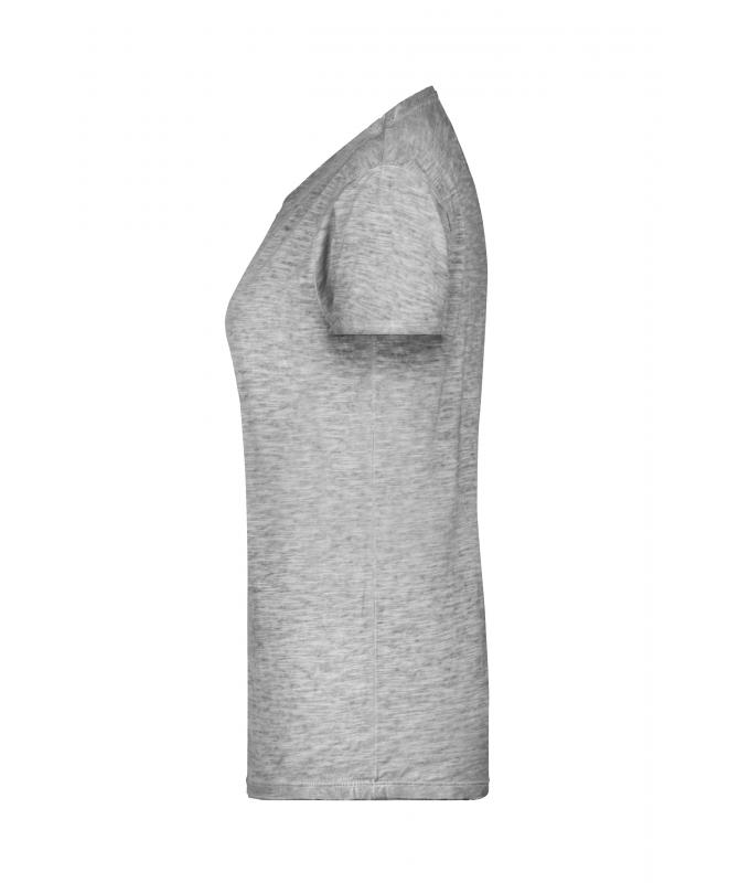 Damen Ladies' Slub-T Light-grey 8480