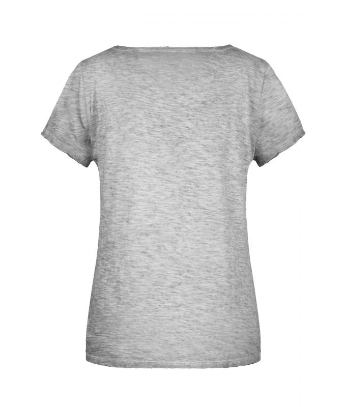 Damen Ladies' Slub-T Light-grey 8480