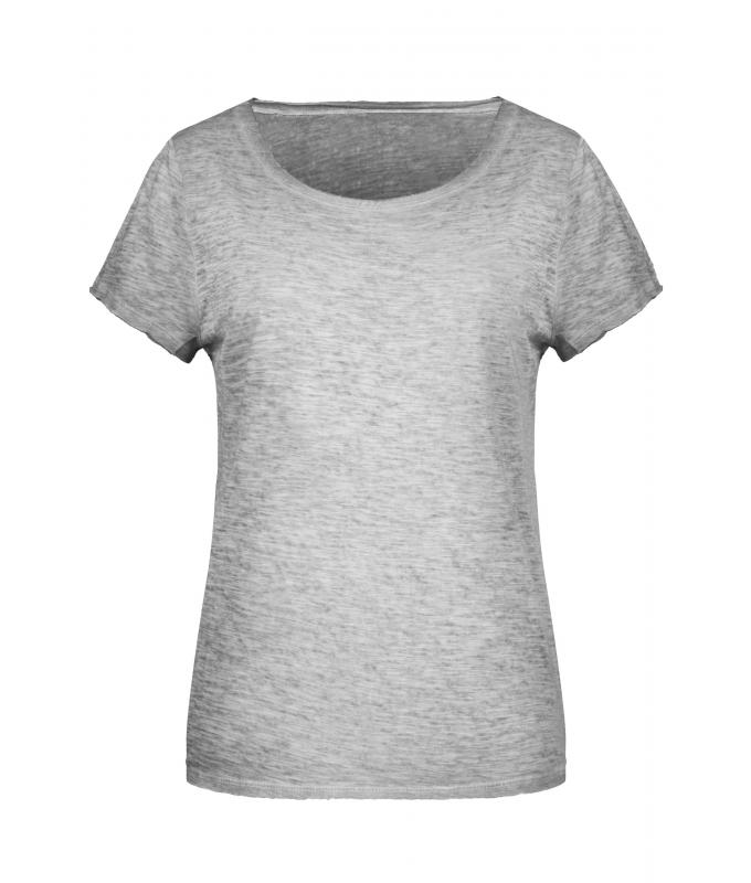 Damen Ladies' Slub-T Light-grey 8480