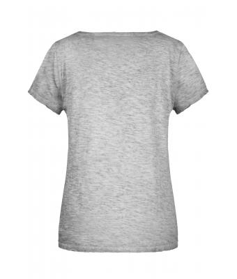 Dames Ladies' Slub-T Lichtgrijs 8480