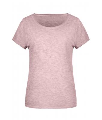 Dames Ladies' Slub-T Zachtroze 8480