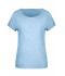 Femme T-shirt slub femme Bleu-horizon 8480