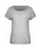 Femme T-shirt slub femme Gris-clair 8480