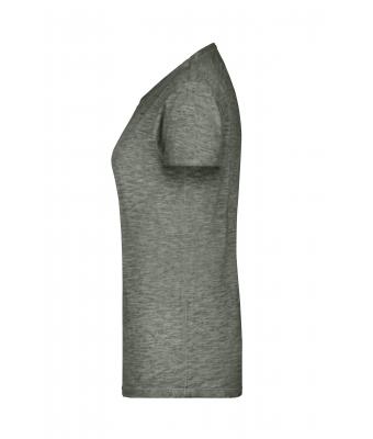 Femme T-shirt slub femme Olivacé 8480