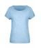 Femme T-shirt slub femme Bleu-horizon 8480