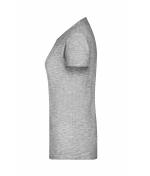 Femme T-shirt slub femme Gris-clair 8480