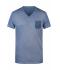 Homme T-shirt slub homme Denim 8481