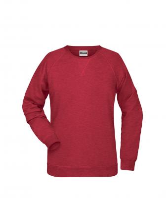 Ladies Ladies' Sweat Carmine-red-melange 8652