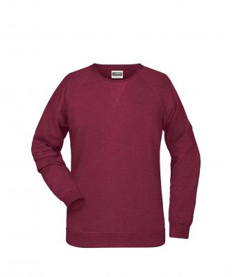 Ladies Ladies' Sweat Burgundy-melange 8652