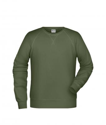 Heren Men´s Sweat   OCS Blended & RCS Olijf 8653