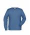 Men Men's Sweat Light-denim-melange 8653