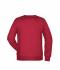 Men Men's Sweat Carmine-red-melange 8653