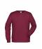 Men Men's Sweat Burgundy-melange 8653