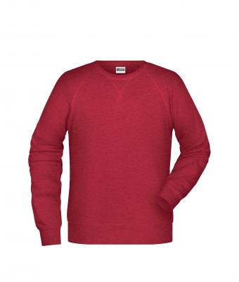 Homme Sweat-shirt homme Rouge-carmin-mélange 8653