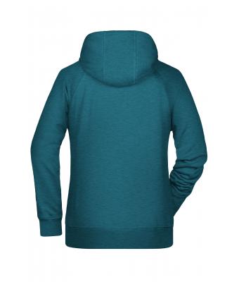 Dames Ladies' Hoody   OCS Blended & RCS Petrol-melange 8654