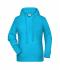 Dames Ladies' Hoody   OCS Blended & RCS Turquoise 8654