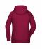 Damen Ladies' Hoody   OCS Blended & RCS Wine 8654