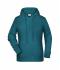 Damen Ladies' Hoody Petrol-melange 8654