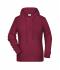 Ladies Ladies' Hoody Burgundy-melange 8654