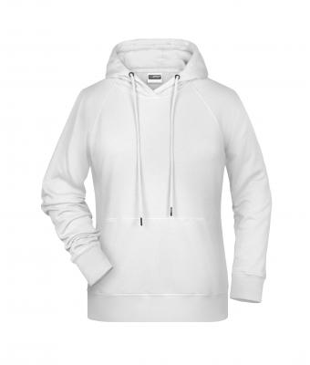 Femme Sweat-shirt à capuche femme Blanc 8654