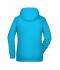 Femme Sweat-shirt à capuche femme Turquoise 8654