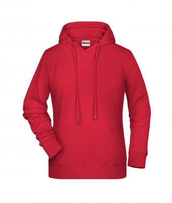 Femme Sweat-shirt à capuche femme Rouge 8654