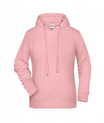 Femme Sweat-shirt à capuche femme Rose-mélange 8654