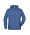 Men Men's Hoody Light-denim-melange 8655