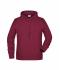 Men Men's Hoody Burgundy-melange 8655