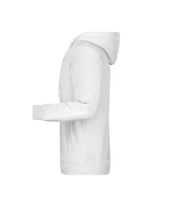 Homme Sweat-shirt à capuche homme   OCS Blended & RCS Blanc 8655