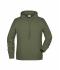 Homme Sweat-shirt à capuche homme   OCS Blended & RCS Olive 8655
