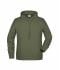 Homme Sweat-shirt à capuche homme   OCS Blended & RCS Olive 8655