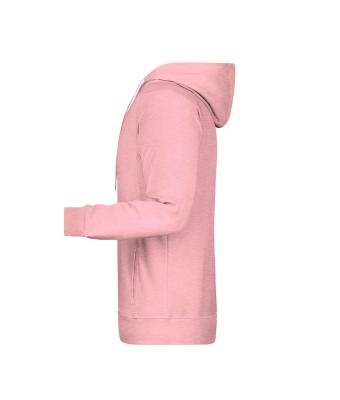 Homme Sweat-shirt à capuche homme   OCS Blended & RCS Rose-mélange 8655