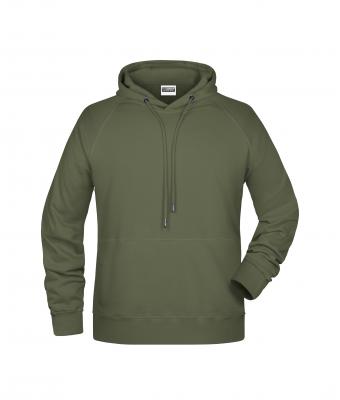 Homme Sweat-shirt à capuche homme Olive 8655