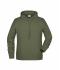 Homme Sweat-shirt à capuche homme Olive 8655