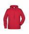 Homme Sweat-shirt à capuche homme Rouge 8655