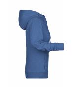 Damen Ladies' Zip Hoody   OCS Blended & RCS Light-denim-melange 8656